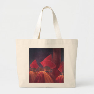 Boeddhistische monniken Bhutan 2012 Grote Tote Bag