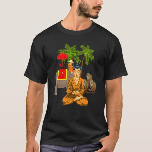 Boeddhistische Olifant Zen Boeddhisme Yoga Meditat T-shirt