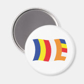 Boeddhistische religie Flag Magnet Magneet (Voorkant / Achterkant)