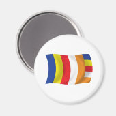 Boeddhistische religie Flag Magnet Magneet (Voorkant / Achterkant)
