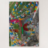Boeddhistische schildering op rotsen legpuzzel (Verticaal)
