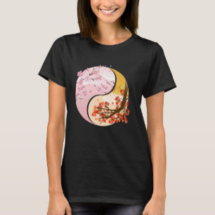 Boeddhistische tekens Ying en Yang Planten T-shirt