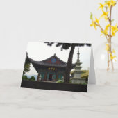 Boeddhistische Tempel Daegu, Zuid-Korea Kaart (Gele Bloem)