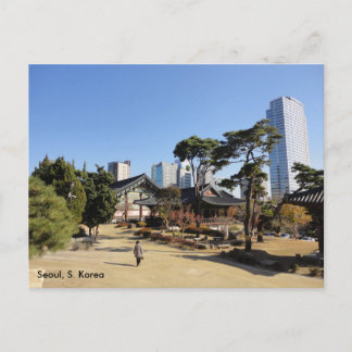Boeddhistische tempel in Seoul, S.S. Korea Briefkaart