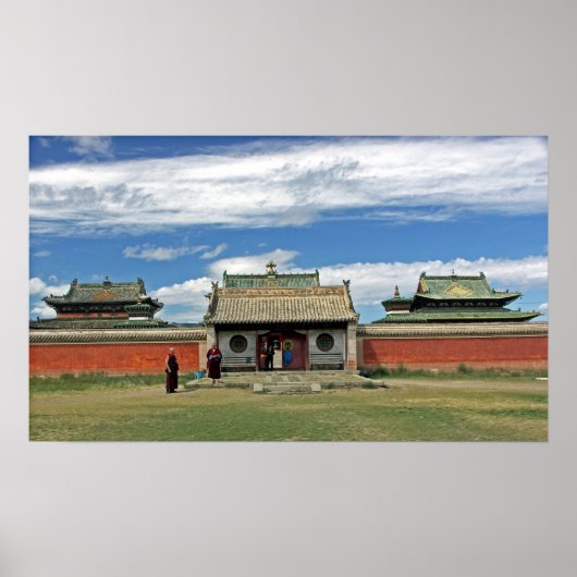 Boeddhistische tempels in Erdene Zuu, Monglia Poster (Voorkant)