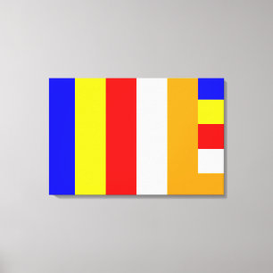 Boeddhistische Vlag Canvas Afdruk