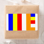 Boeddhistische vlag etiket (Insitu)