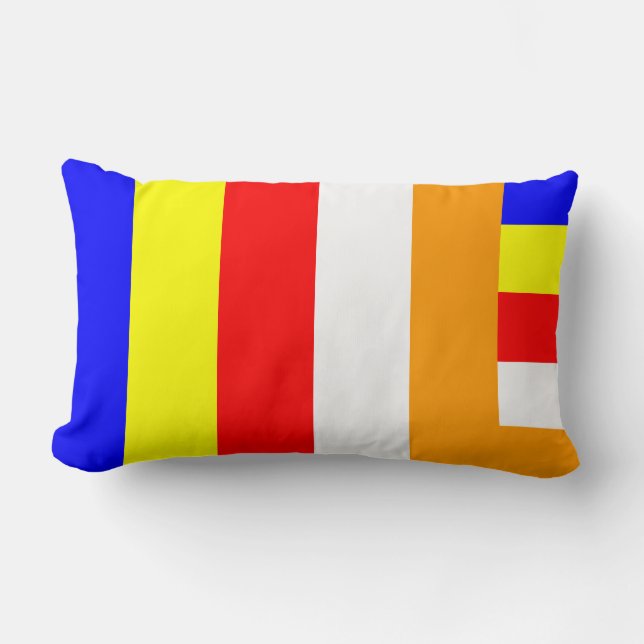 Boeddhistische vlag kussen (Voorkant)