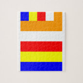 Boeddhistische vlag legpuzzel (Verticaal)