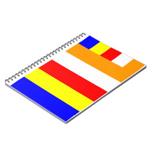 Boeddhistische vlag notitieboek