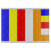 Boeddhistische vlag snijplank (Voorkant)