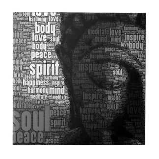 Boeddhistische woorden van Wisdom Tegeltje
