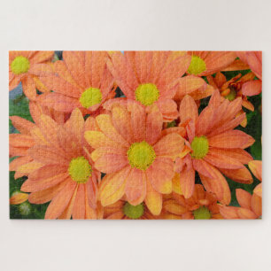 Boedel van mooie Oranje bloemen Legpuzzel