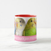 Boedgerigars realistisch schilderij mok (Midden)