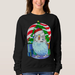 Boedgie Blue Paraket Santa-kerstboomdecor Trui