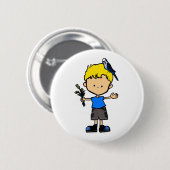 Boedgie Boy #3 Button (BU11-3b2) (Voorkant /achterkant)