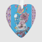 Boedgie floral Dames Girls kerstdecoratie Ornament (voorkant)