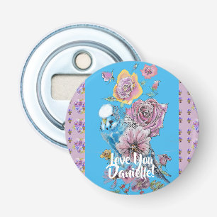 Boedgie Waterverf florale dames Bottle Open Button Flesopener