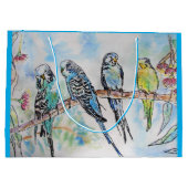 Boedgies Waterverf Gum Tree budgie Groot Cadeauzakje (Achterkant)