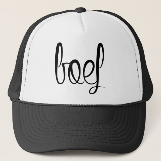 Boef trucker cap (Voorkant)