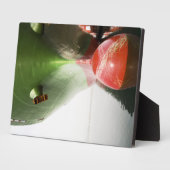 Boeg van een rood en groen vrachtschip |Long Beach Fotoplaat (Zijkant)