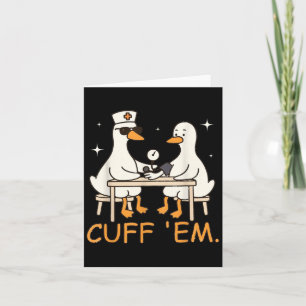 Boei ze Gans Verpleegster Grappig Dwaze Gans Eh Ve Kaart
