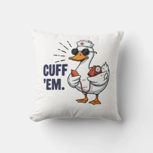 Boei ze Gans Verpleegster Grappig Dwaze Gans Verpl Kussen