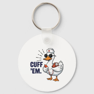 Boei ze Gans Verpleegster Grappig Dwaze Gans Verpl Sleutelhanger