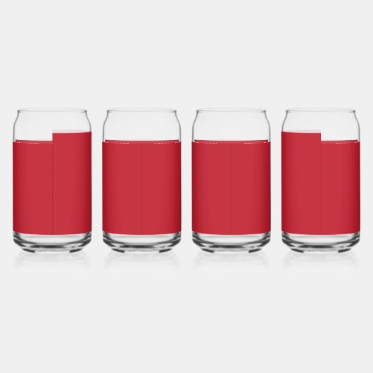 Boeiend rood achtergrond wit randontwerp blikvorm glas (Links)