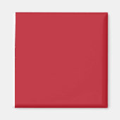 Boeiend rood achtergrond wit randontwerp magneet (Voorkant)