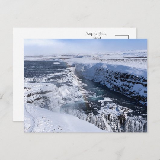 Boeiende Gullfoss Herfsten Briefkaart (Voorkant / Achterkant)