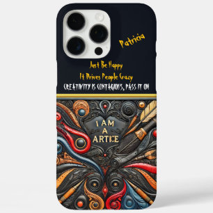 Boeiende kunst met krachtige spiralen iPhone 16 pro max hoesje