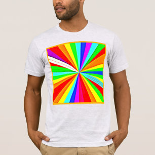 Boeiende levendige tinten Kleurrijk patroon T-shirt