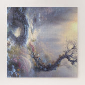 Boeiende Winter Wonderland Landschapskunst Legpuzzel (Horizontaal)