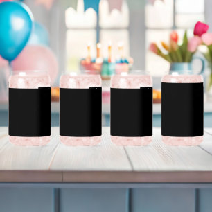 Boeiende zwart-wit foto van een Vintage Blikvorm Glas