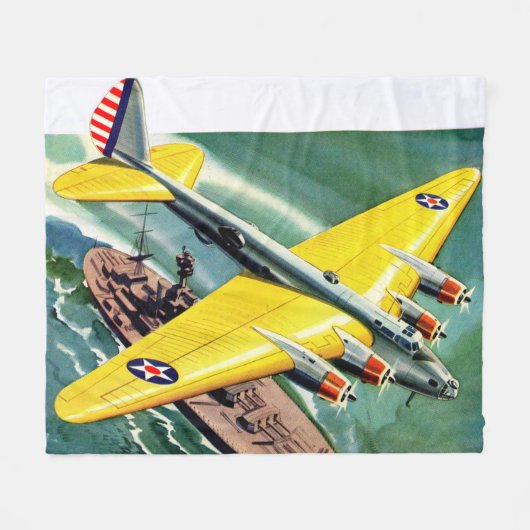 Boeing 915 fleece deken (Voorkant (Horizontaal))