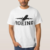 Boeing Typographie T-Shirt Design (Devant)