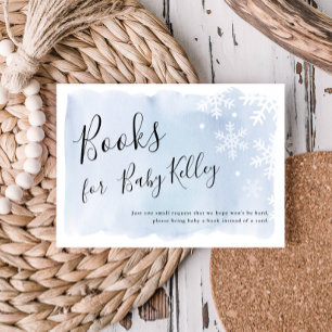 Boek Aanvraag Blue Snowflakes Boeken voor Baby Informatiekaartje