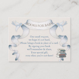 Boek Aanvraag  Carriage Ivory Blue Gingham Informatiekaartje