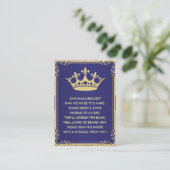 Boek Aanvraag Kaart Royal Prince Shower (Staand voorkant)