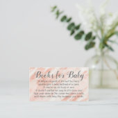 Boek Aanvraag voor Baby shower Roos Gedicht Uitnod Informatiekaartje (Staand voorkant)
