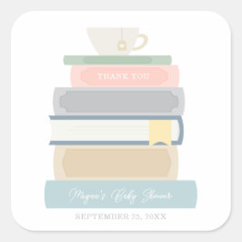Boek Baby shower Sticker