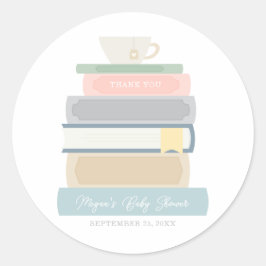 Boek Baby shower Sticker