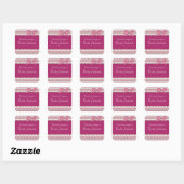 boek behoort tot roze boog stickers (Vel)