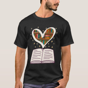 Boek boek hart boekenwurm booknerd en Lezen 1 T-shirt