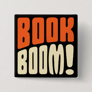 BOEK BOOM! VIERKANTE BUTTON 5,1 CM