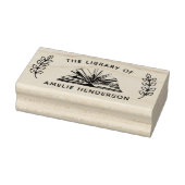  boek botanisch uit de bibliotheek 	rubberstempel (Stempel)