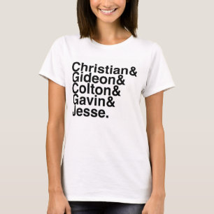 Boek Boyvriend Christelijke Gideon, Colton, Gavin. T-shirt
