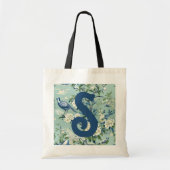 Boek Canvas tas - Initiaal op Chinoisere Pattern (Voorkant)