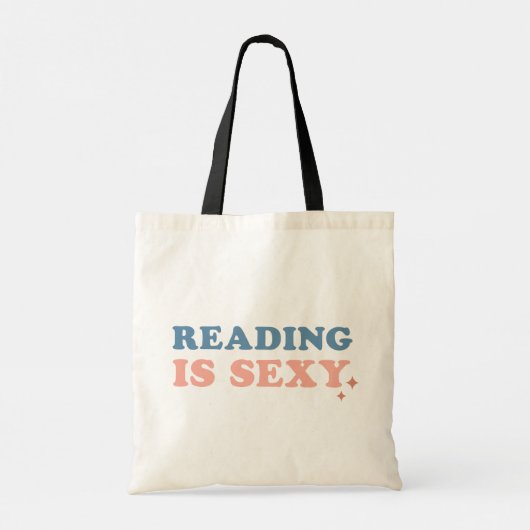 Boek Canvas tas - Lezen is sexy design (Achterkant)